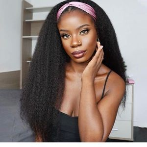 Kinky Straight Headband Wig, Soft & Natural As Human Hair, Wear And Go Glueless